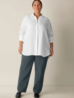 Organic Handkerchief Linen Classic Collar Shirt