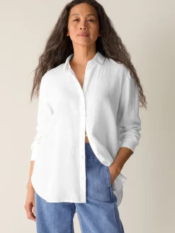 Organic Handkerchief Linen Classic Collar Shirt