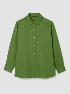Organic Handkerchief Linen Classic Collar Shirt