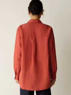Organic Handkerchief Linen Classic Collar Shirt