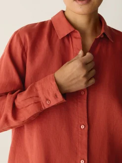 Organic Handkerchief Linen Classic Collar Shirt