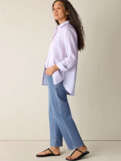 Organic Handkerchief Linen Classic Collar Shirt