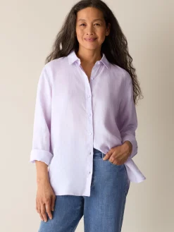 Organic Handkerchief Linen Classic Collar Shirt