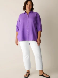 Organic Handkerchief Linen Classic Collar Shirt