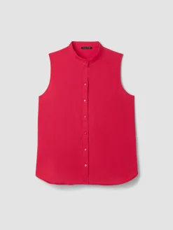 Organic Handkerchief Linen Sleeveless Shirt