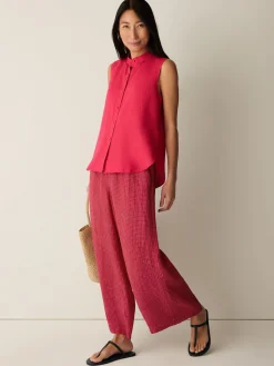 Organic Handkerchief Linen Sleeveless Shirt