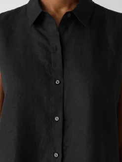 Organic Handkerchief Linen Sleeveless Shirt