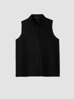 Organic Handkerchief Linen Sleeveless Shirt