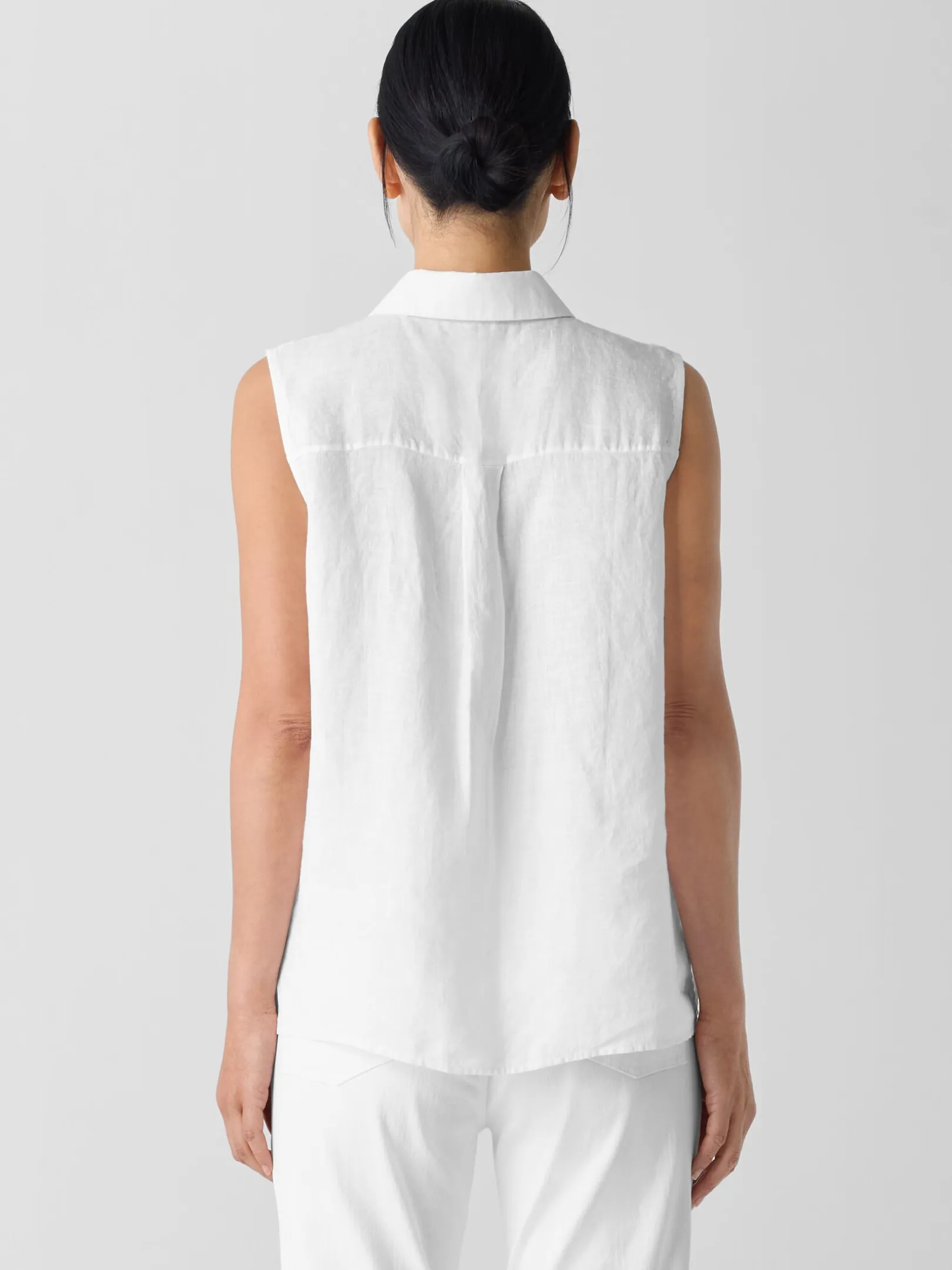 Organic Handkerchief Linen Sleeveless Shirt