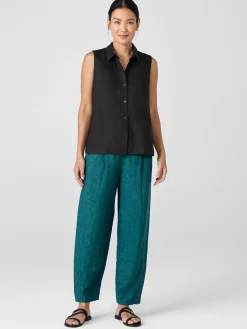 Organic Handkerchief Linen Sleeveless Shirt