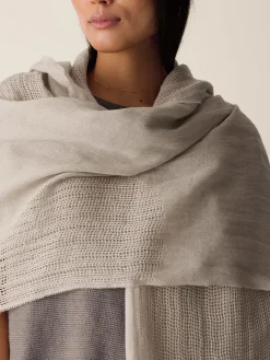 Organic Linen Circles Scarf