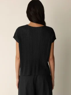 Organic Linen Cotton Crew Neck Top