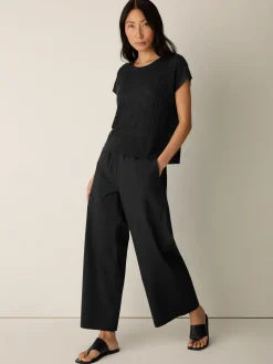 Organic Linen Cotton Crew Neck Top