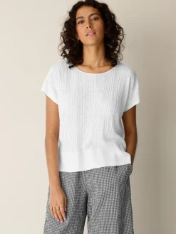 Organic Linen Cotton Crew Neck Top