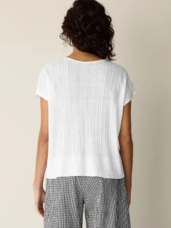Organic Linen Cotton Crew Neck Top