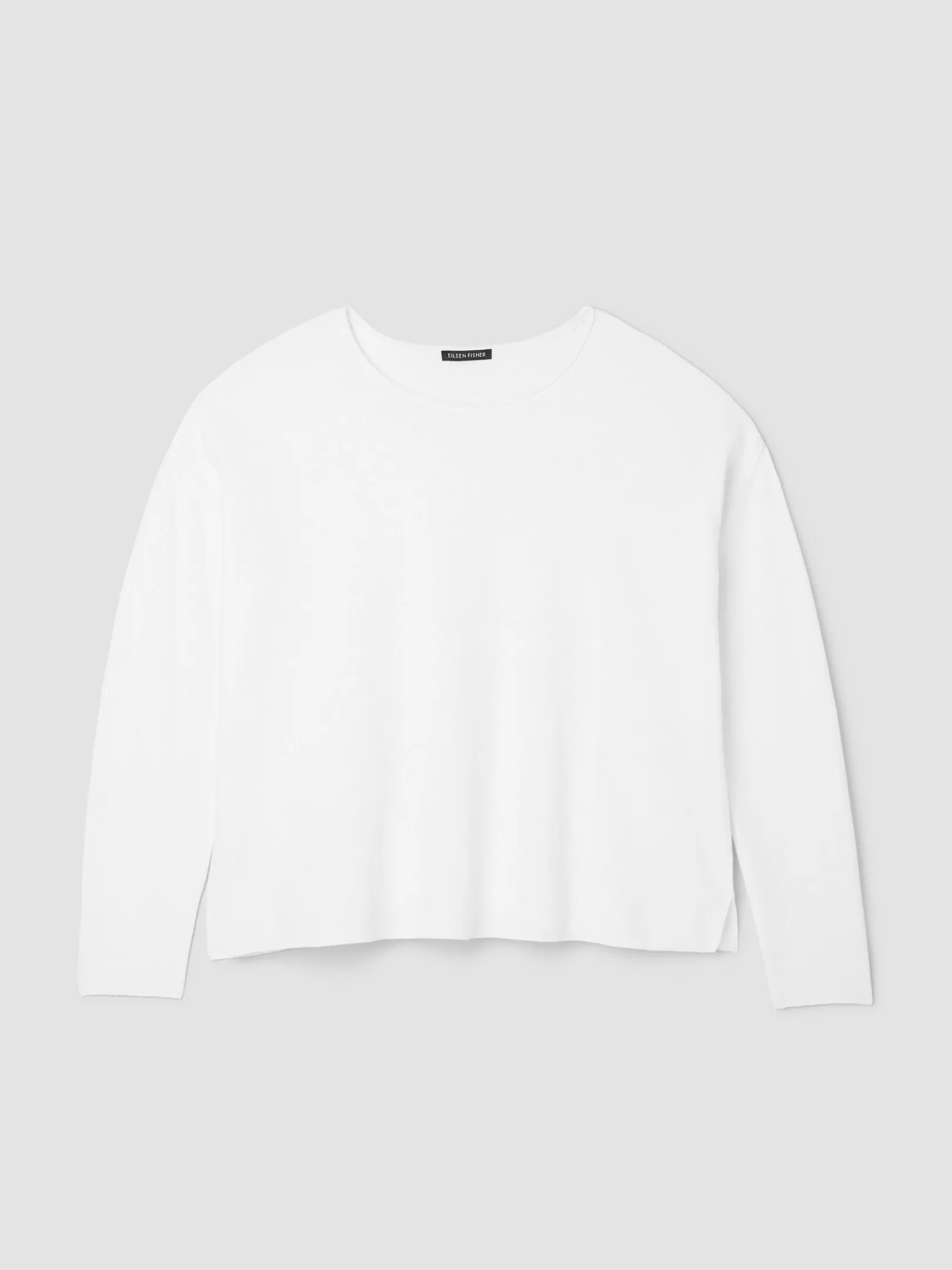 Organic Linen Cotton Jewel Neck Box-Top