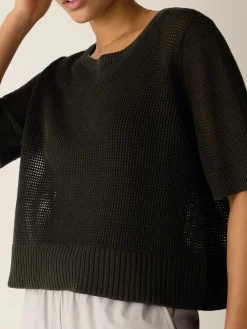 Organic Linen Cotton Round Neck Top