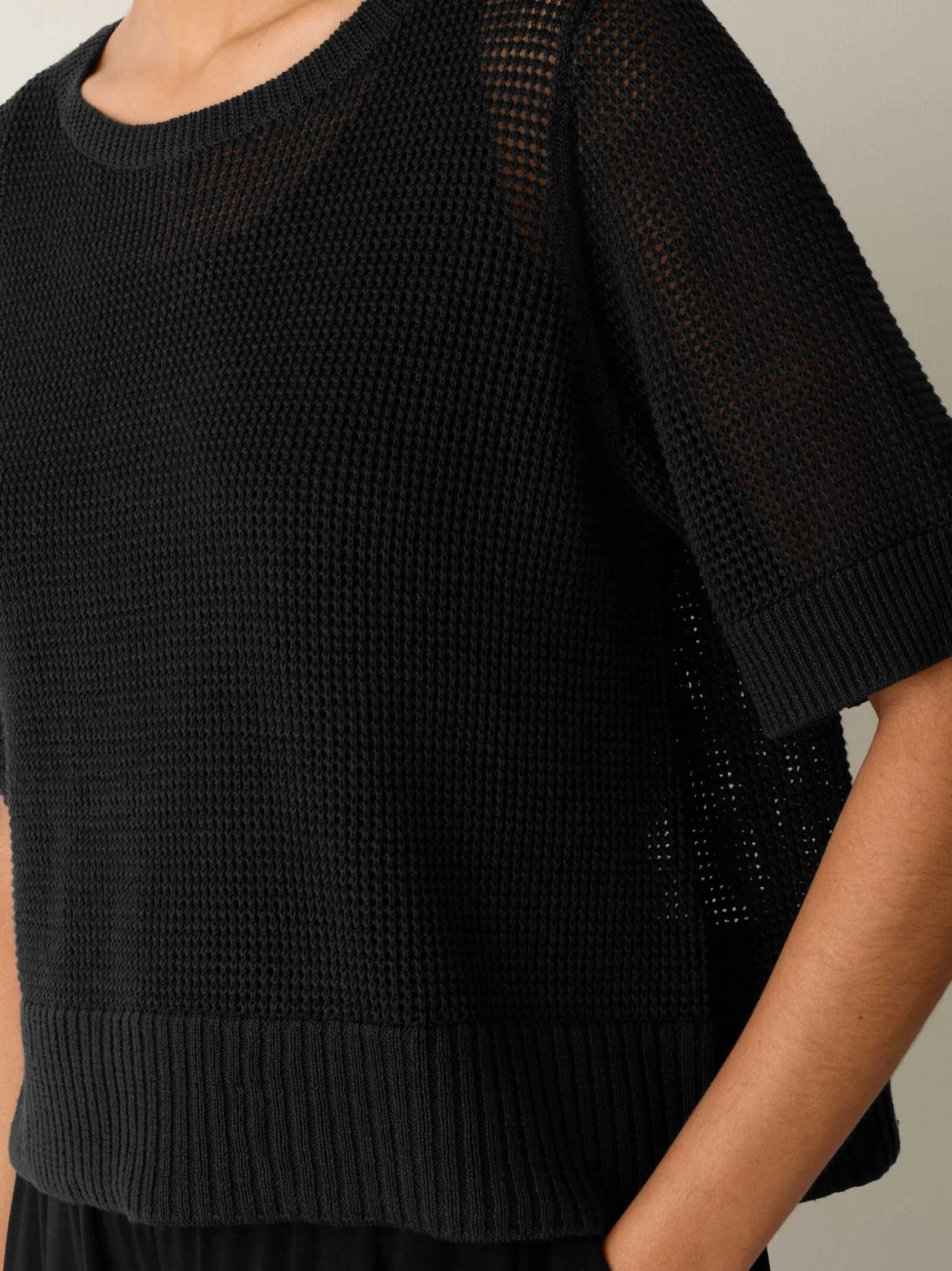 Organic Linen Cotton Round Neck Top
