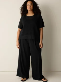 Organic Linen Cotton Round Neck Top