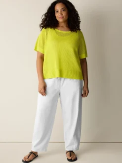 Organic Linen Cotton Round Neck Top