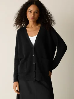 Organic Linen Cotton Slouchy Long Cardigan