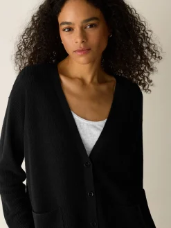 Organic Linen Cotton Slouchy Long Cardigan