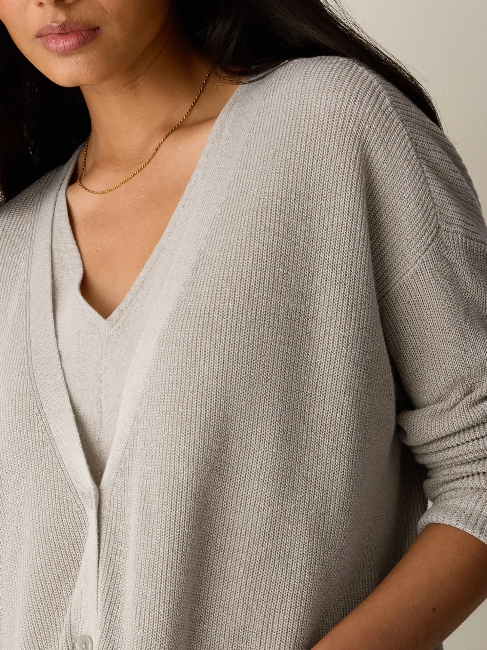 Organic Linen Cotton Slouchy Long Cardigan