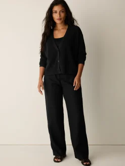 Organic Linen Cotton Slouchy Cardigan
