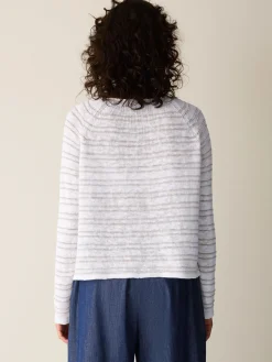 Organic Linen Cotton Slub Bateau Neck Top