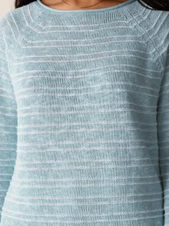 Organic Linen Cotton Slub Bateau Neck Top