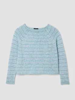 Organic Linen Cotton Slub Bateau Neck Top