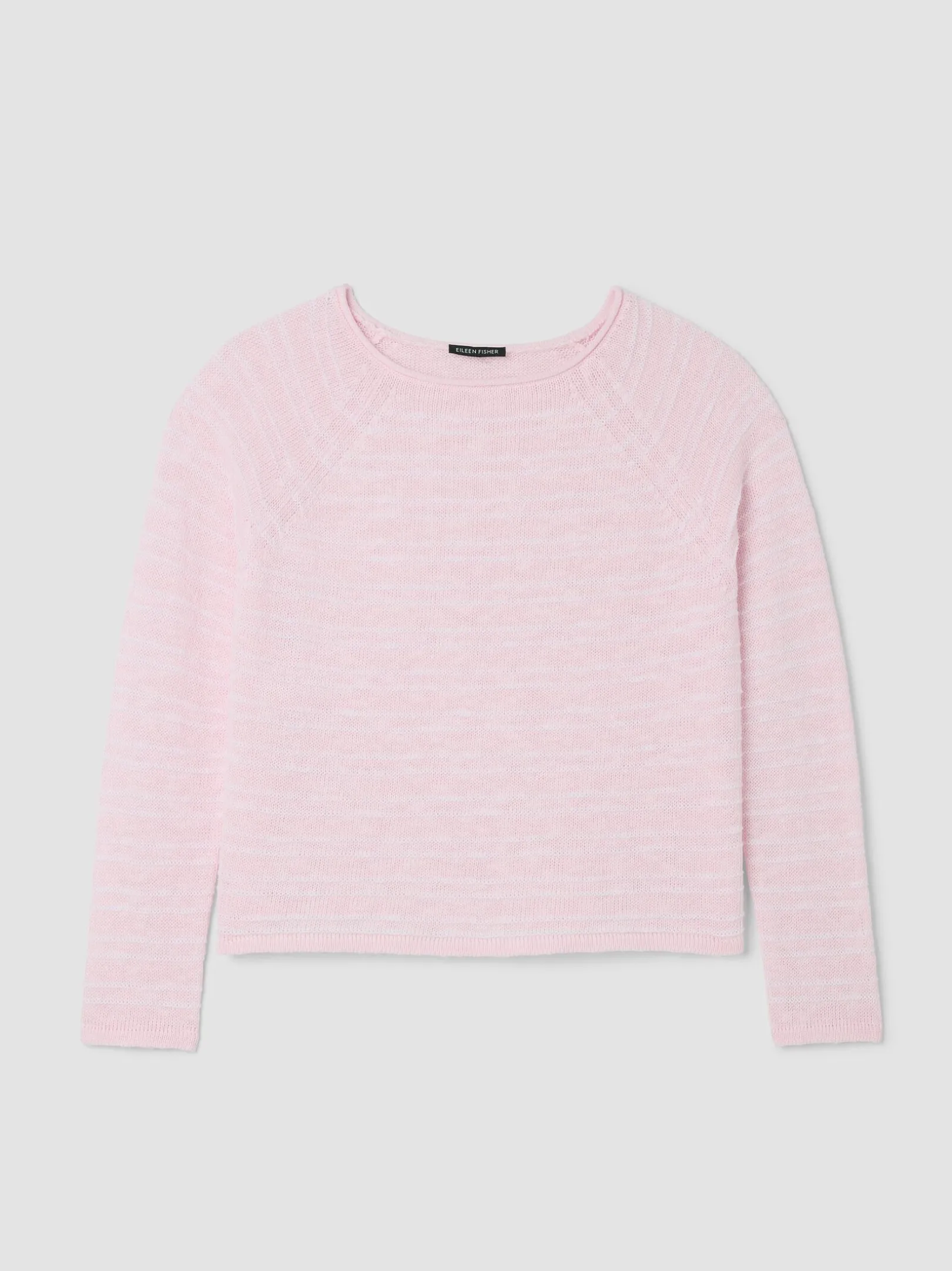 Organic Linen Cotton Slub Bateau Neck Top