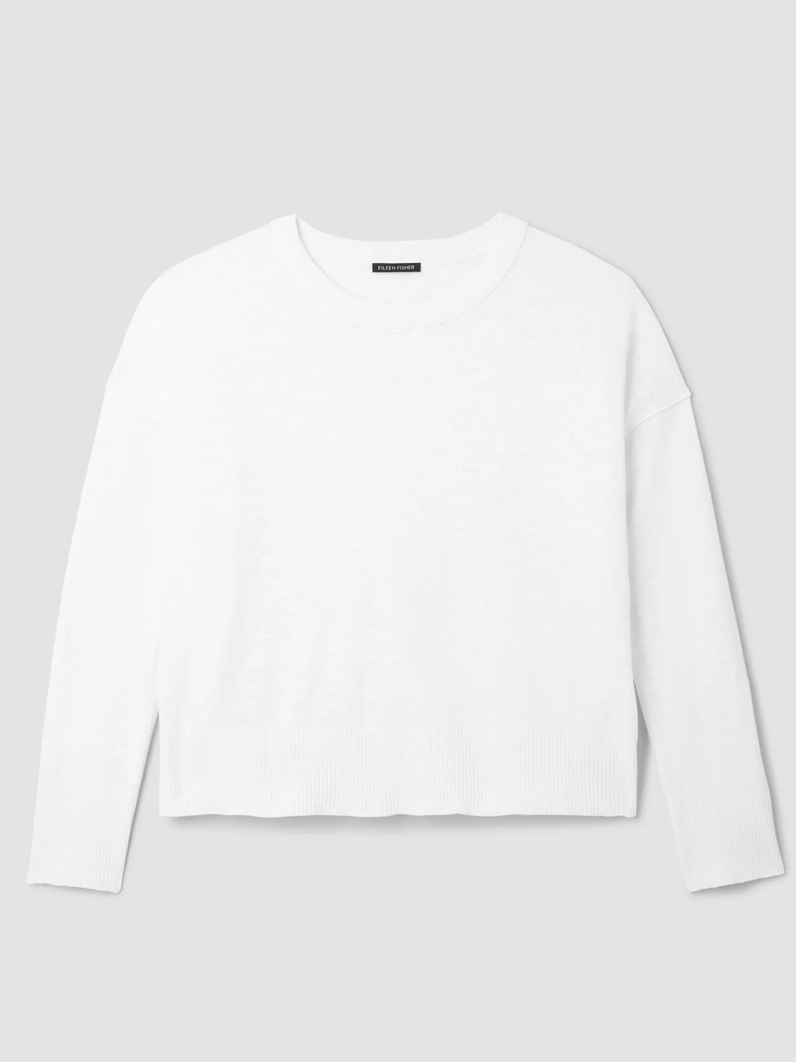 Organic Linen Cotton Slub Crew Neck Top
