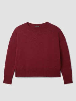 Organic Linen Cotton Slub Crew Neck Top