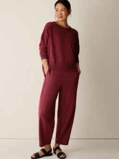 Organic Linen Cotton Slub Crew Neck Top