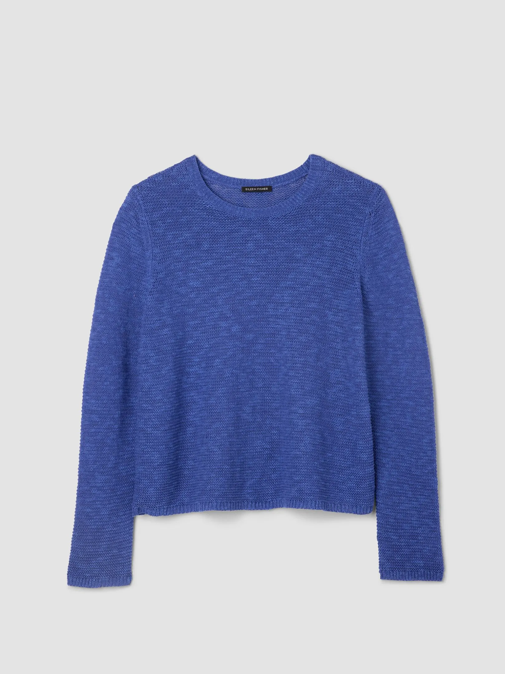 Organic Linen Cotton Slub Crew Neck Top
