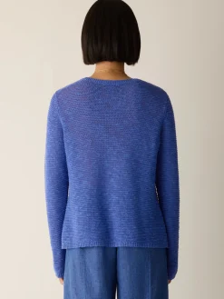 Organic Linen Cotton Slub Crew Neck Top