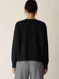 Organic Linen Cotton Slub Slouchy Cardigan