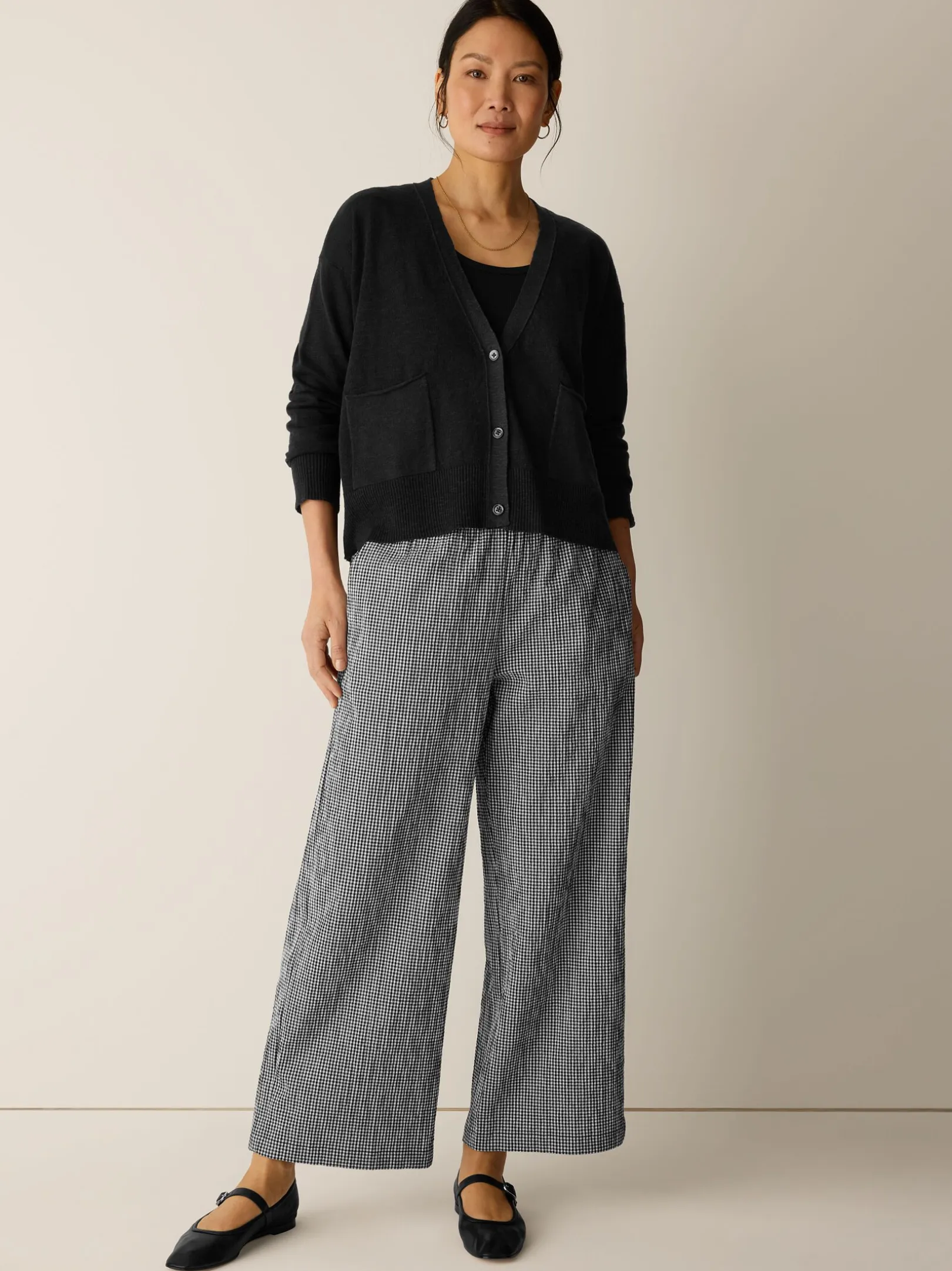 Organic Linen Cotton Slub Slouchy Cardigan