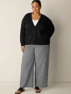 Organic Linen Cotton Slub Slouchy Cardigan