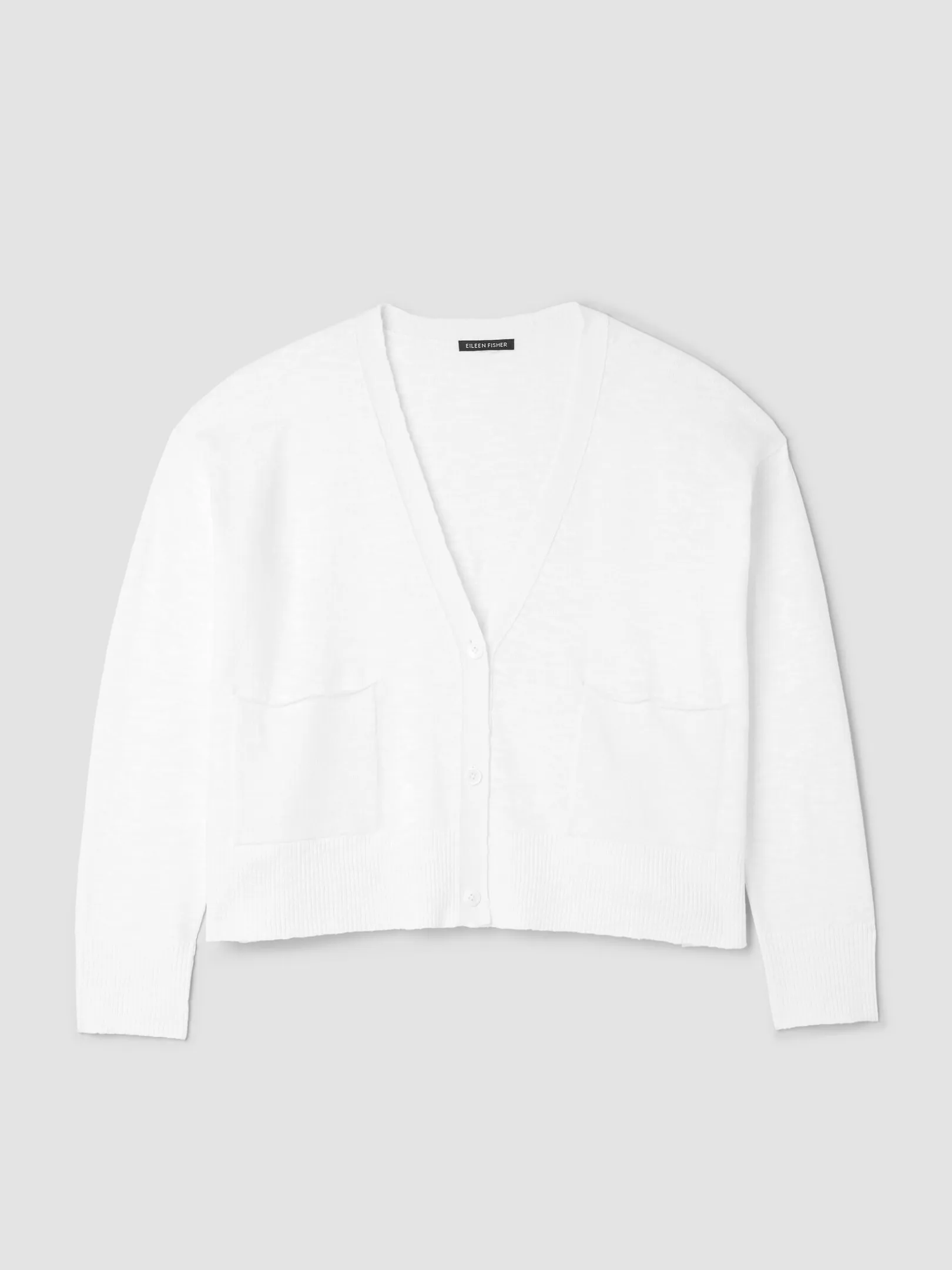 Organic Linen Cotton Slub Slouchy Cardigan