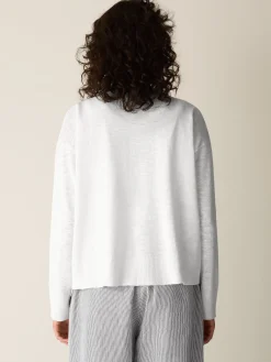 Organic Linen Cotton Slub Slouchy Cardigan