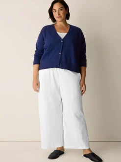 Organic Linen Cotton Slub Slouchy Cardigan