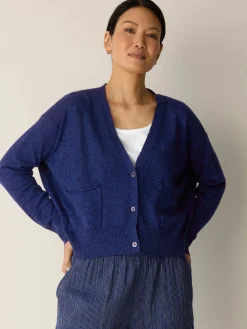 Organic Linen Cotton Slub Slouchy Cardigan
