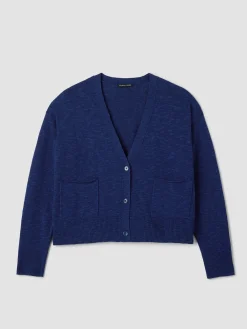 Organic Linen Cotton Slub Slouchy Cardigan