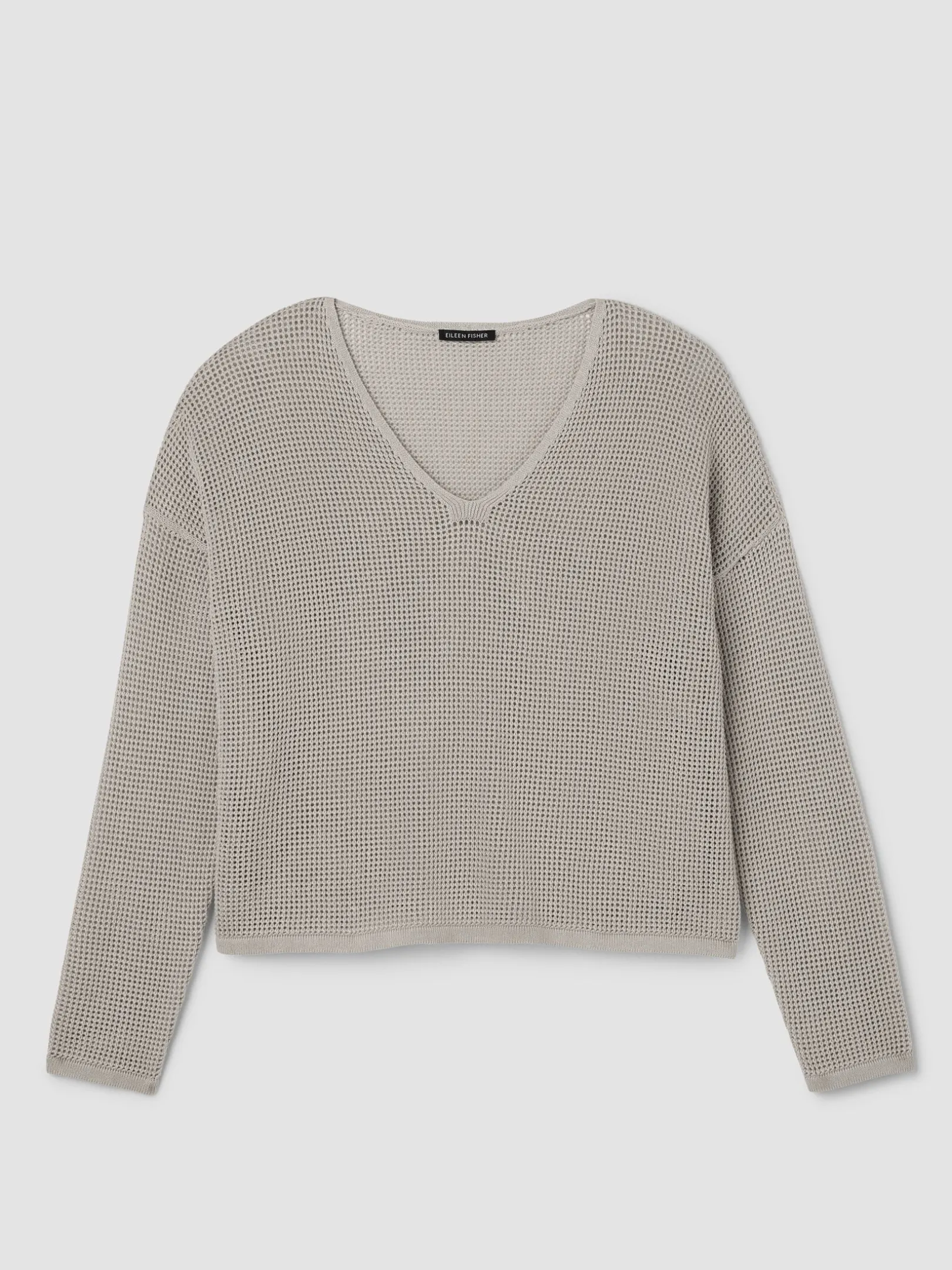 Organic Linen Cotton V-Neck Box-Top