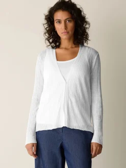 Organic Linen Cotton V-Neck Cardigan