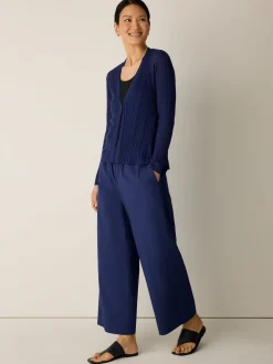 Organic Linen Cotton V-Neck Cardigan