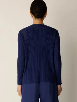Organic Linen Cotton V-Neck Cardigan