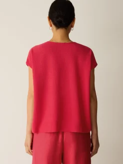 Organic Linen Cotton V-Neck Top